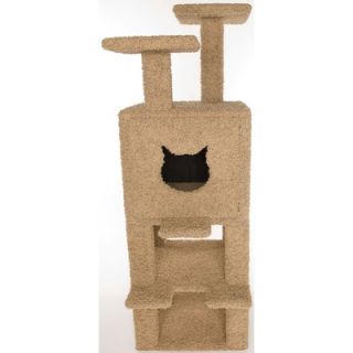 Posh Kitty Condos Triple Step Double Platform Cat Condo and Litter Box