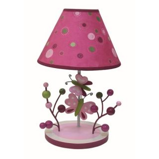 Raspberry Swirl Lamp with Shade