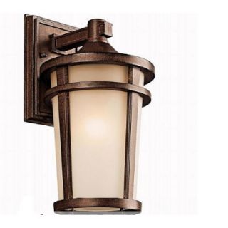 Kichler Atwood Outdoor One Light Wall Bracket in Brown Stone