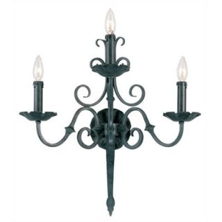 World Imports Lighting Auburndale Wall Sconce in Wrought Iron