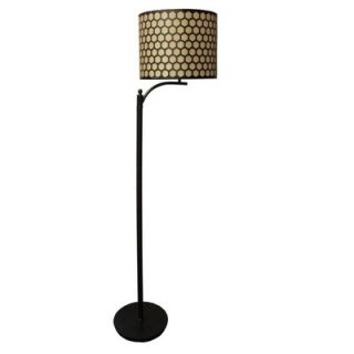 Fangio Floor Lamp with On/Off Foot Switch in Madison Bronze