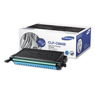 Samsung CLP C660B Laser Cartridge, High Yield, Cyan   SASCLPC660B