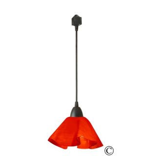 Radiance Lily Track Lighting Pendant with Grass Green Shade