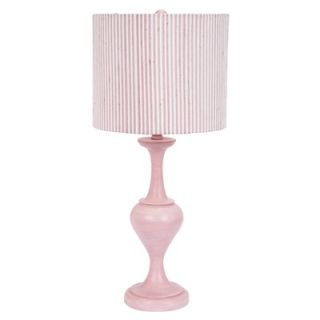 Jubilee Collection Curvature Large Table Lamp with Pink and White