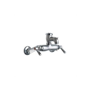 Wall Mounted Service Sink Faucet with Vacuum Breaker Rigid Spout and
