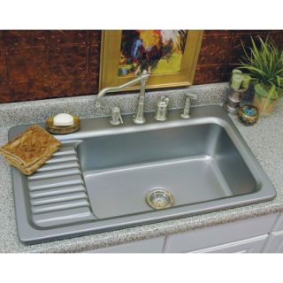 CorStone Advantage Greystone Self Rimming Single Bowl Kitchen Sink