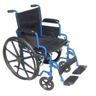 Drive Medical Blue Streak Wheelchair   BLS18FBD SF