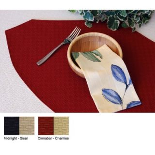 Pacific Table Linens Wicker Reversible Wedge Placemat (Set of 2