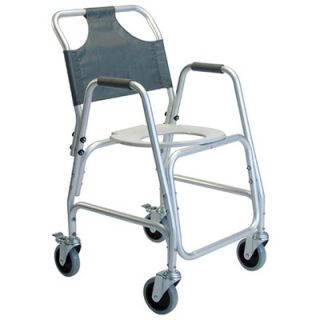 Lumex Aluminum Shower Chair with Casters and Option Footrests   791