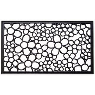 Imports Unlimited Recycled Rubber Daisies Doormat   199 R