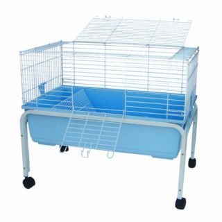 Levels Small Animal Indoor Cage with Stand in Blue