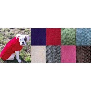 Chilly Dog Pink Cable Dog Sweater   200 05