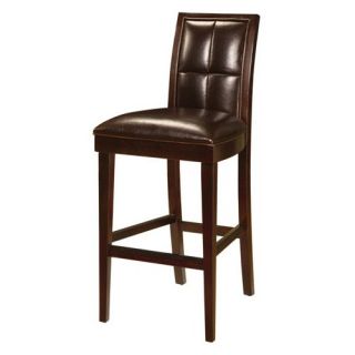 Hudson Dining Biscuit Back Bar Stool in Coffee Bean (Set of 2)