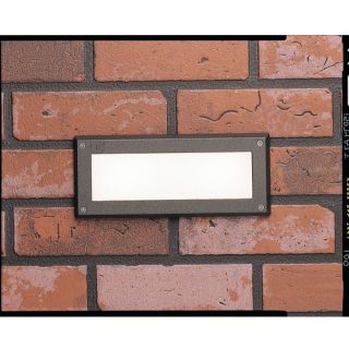 Architectural Bronze Outdoor Recessed Brick Light with Glass