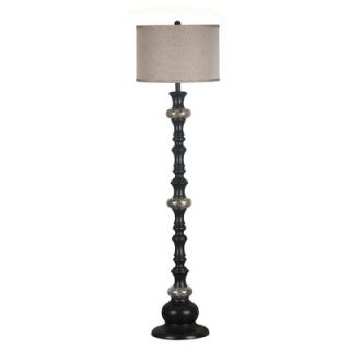 Kenroy Home Hobart Floor Lamp in Oil Rubbed Bronze with Marble Accents