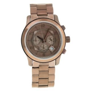 Michael Kors Womens Runway Watch with Brown Chronograph Dial