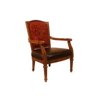 Royal Manufacturing Oak Frame Chair with Blackberry PU Seat, and