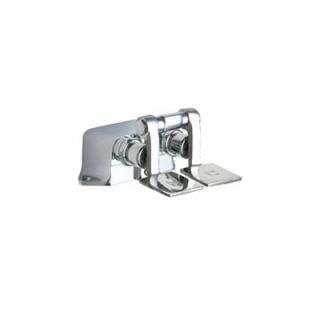 Chicago Faucets 625 Floor Mount Double Pedal Slow Closing Valve in