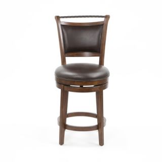 Hillsdale Calais Swivel Counter Stool in Brown Cherry   4298 826