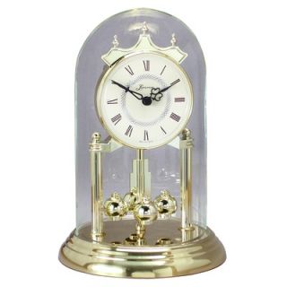 Loricron Quartz Anniversary Black Forest Clock with Diamond Cut Cream