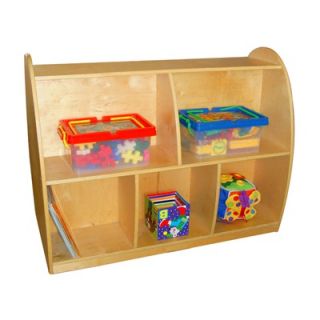 A+ Child Supply Two Sided Arch Storage with 2 Generous Shelves