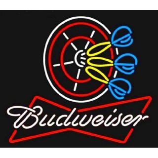 Neonetics Budweiser Darts Neon Sign   budweiser darts neon sign