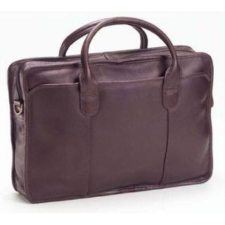 Clava Leather Vachetta Classic Top Handle Briefcase in Café