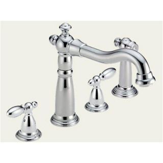  Two Handle Widespread Kitchen Sink Faucet with Side Spray   2256 216