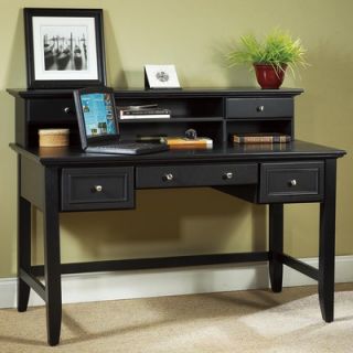 Home Styles Bedford Executive Writing Desk and Hutch Set with 3