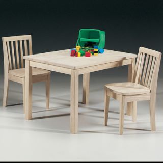 International Concepts Mission Juvenile Kids 3 Piece Table and Chair