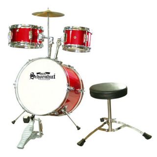 Piece Junior Drum Set in Red