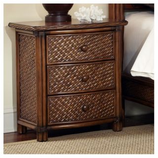 Home Styles Marco Island 3 Drawer Nightstand  
