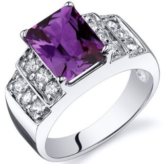 Oravo Radiant Cut 2.00 Carats Cubic Zirconia Ring in Sterling Silver