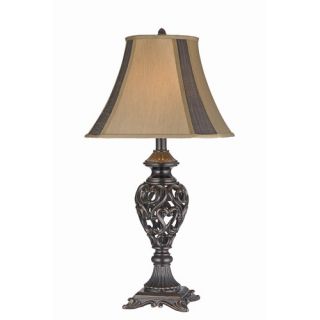 intricate Open Heart and Scroll Table Lamp (Set of 2)