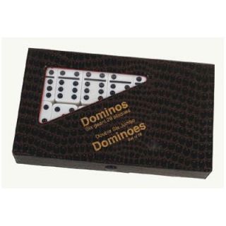 Classic Game Collection Double Six Dominoes with Black
