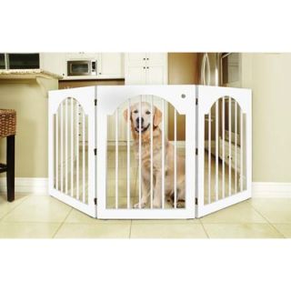 Majestic Pet Freestanding Pet Gate in White   78899504111 All Pet