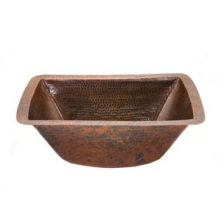 Premier Copper Products Rectangle Copper Bar Sink in Oil Rubbed Bronze