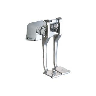 Chicago Faucets Long Combination Pedal Valves in Polished Chrome