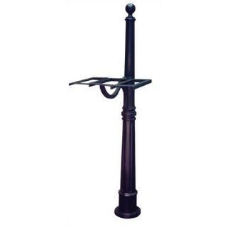 Ashland Mailbox Post with Dual Arm and Burial Kit