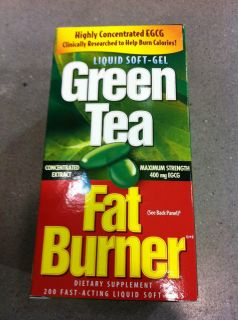 New Green Tea Fat Burner 400 EGCG 200 Softgels