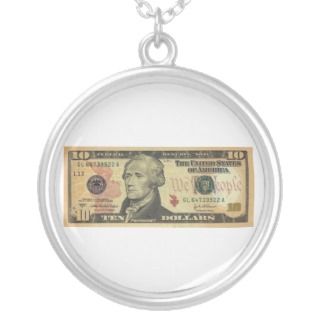 Ten Dollar Bill Federal Reserve Note Series 2004A Jewelry