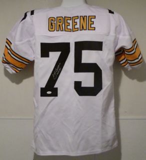 Joe Greene Autographed Signed Pittsburgh Steelers White Poly Jersey w