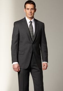 hart schaffner marx men s grey stripe suit american classic fit for