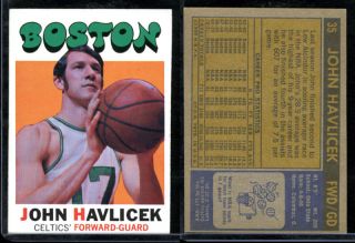 1971 72 Topps JOHN HAVLICEK Celtics 35 EXMT