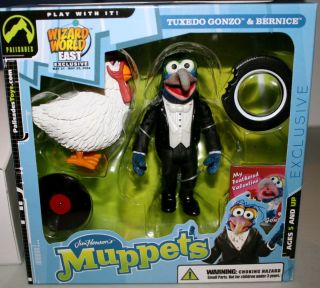 Muppets Palisades Toys 2004 TUXEDO GONZO & BERNICE EXCLUSIVE SET NMIB