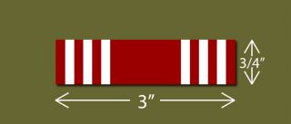 Good Conduct Medal   Army Ribbon STICKER