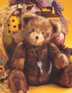 Boyds Bear Bea Goodfriend 16 inch Bear Retired Paw Print Embroidery