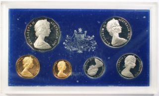 1970 Australia Proof Set 6 Piece Coin Set Nice