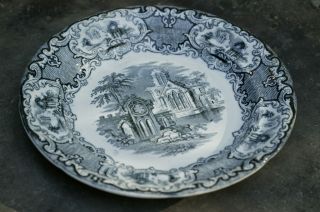 George Jones Classical Abbey Blue And White Transfer Ware Ironstone