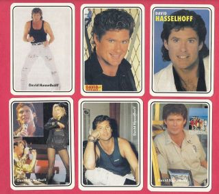 David Hasselhoff 12 Collectible Photo Cards Set Baywatch TV Knight